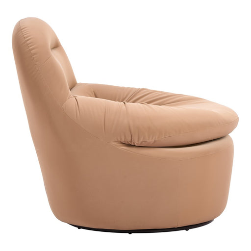 Zuo Modern Reva Swivel Chair, Tan