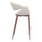 Zuo Modern Limay BarStool, Beige/Walnut