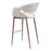 Zuo Modern Limay BarStool, Beige/Walnut