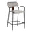Zuo Modern Couva Counter Stool/Set of 2, Gray Tweed - 110936