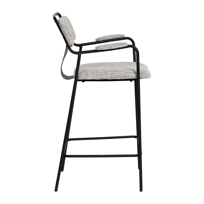 Zuo Modern Couva Counter Stool/Set of 2, Gray Tweed