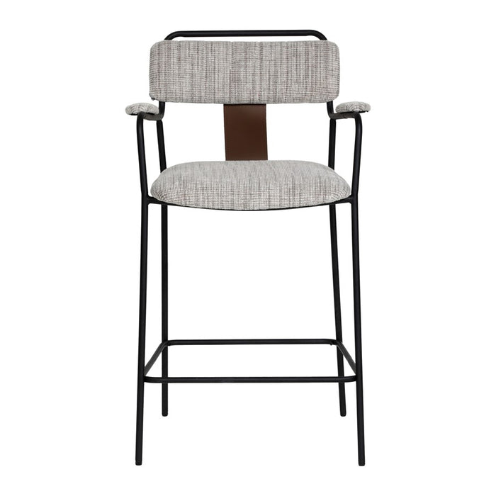 Zuo Modern Couva Counter Stool/Set of 2, Gray Tweed