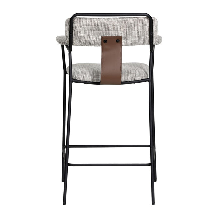 Zuo Modern Couva Counter Stool/Set of 2, Gray Tweed