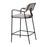 Zuo Modern Couva Counter Stool/Set of 2, Gray Tweed