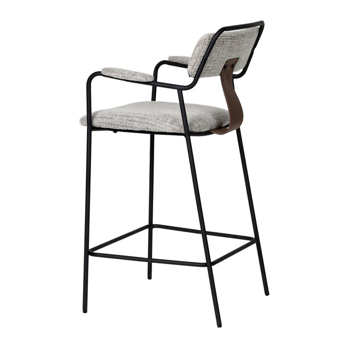 Zuo Modern Couva Counter Stool/Set of 2, Gray Tweed