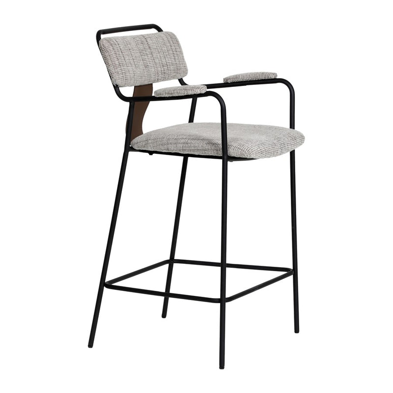 Zuo Modern Couva Counter Stool/Set of 2, Gray Tweed