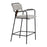 Zuo Modern Couva Counter Stool/Set of 2, Gray Tweed