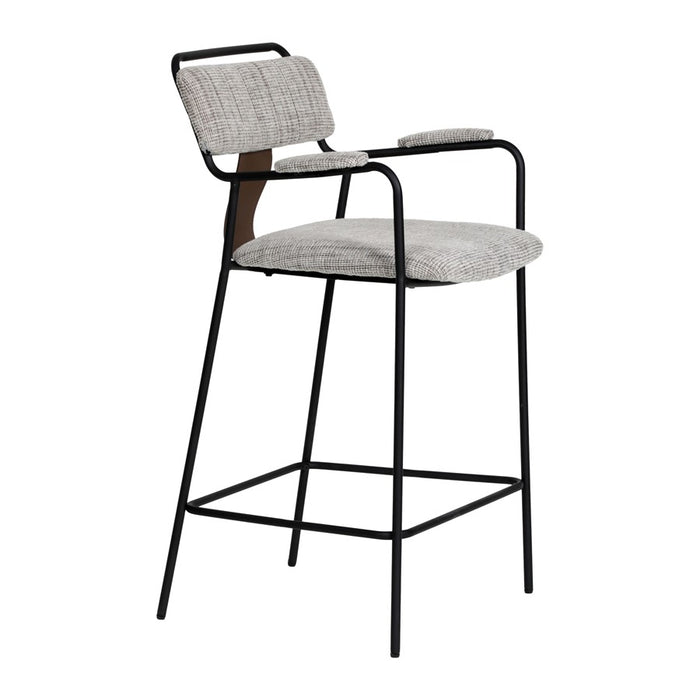 Zuo Modern Couva Counter Stool/Set of 2, Gray Tweed