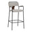 Zuo Modern Couva BarStool/Set of 2, Gray Tweed - 110937