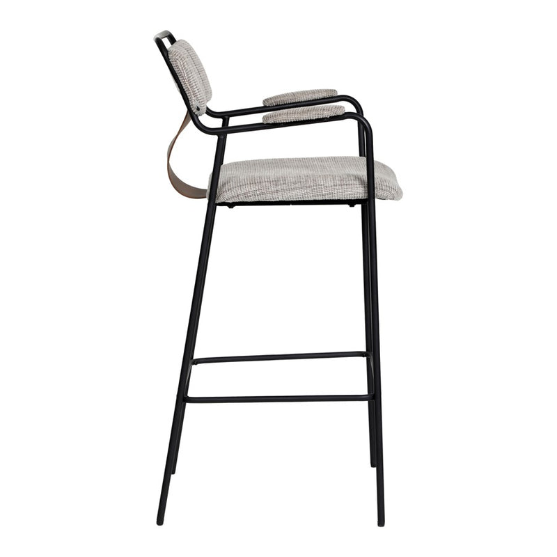 Zuo Modern Couva BarStool/Set of 2, Gray Tweed