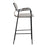 Zuo Modern Couva BarStool/Set of 2, Gray Tweed
