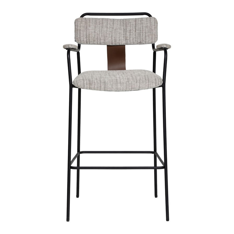 Zuo Modern Couva BarStool/Set of 2, Gray Tweed