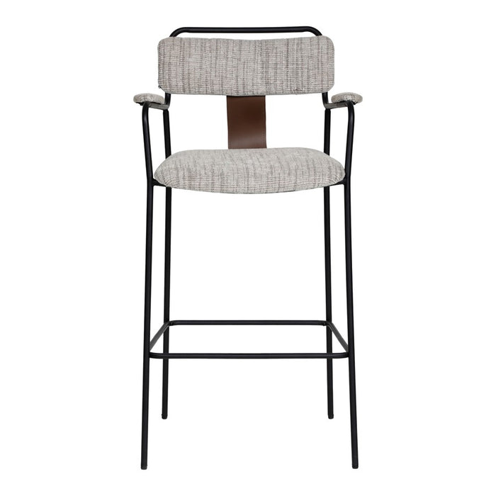 Zuo Modern Couva BarStool/Set of 2, Gray Tweed