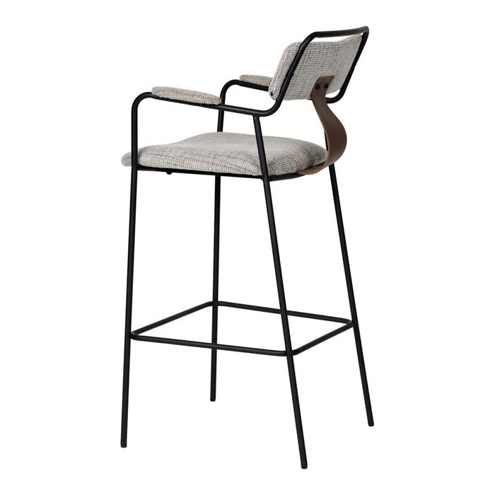 Zuo Modern Couva BarStool/Set of 2, Gray Tweed