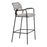 Zuo Modern Couva BarStool/Set of 2, Gray Tweed