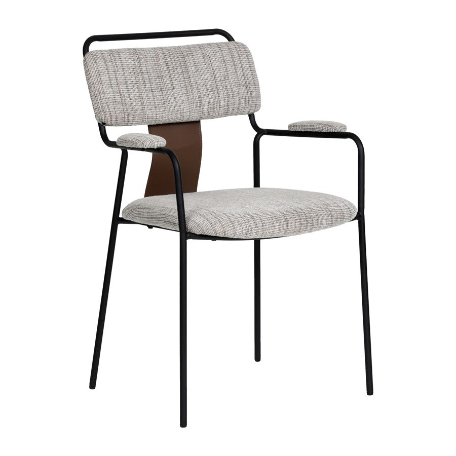 Zuo Modern Couva Dining Chair/Set of 2, Gray Tweed - 110938
