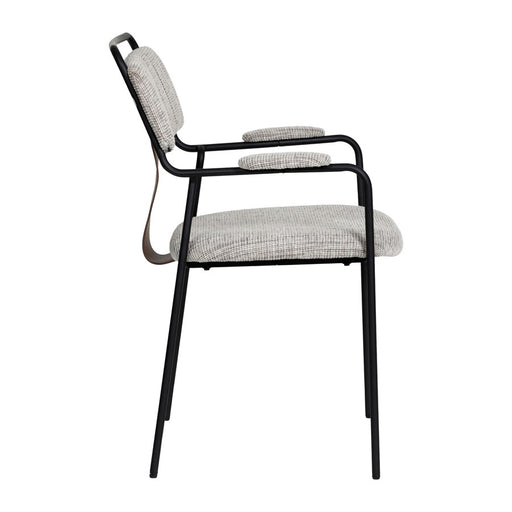 Zuo Modern Couva Dining Chair, Set of 2, Gray Tweed