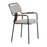 Zuo Modern Couva Dining Chair, Set of 2, Gray Tweed