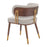 Zuo Modern Brew Dining Chair, Beige/Walnut