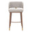 Zuo Modern Brew BarStool, Beige/Walnut