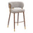 Zuo Modern Brew BarStool, Beige/Walnut