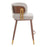 Zuo Modern Brew Counter Stool, Beige/Walnut