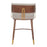 Zuo Modern Brew Counter Stool, Beige/Walnut