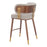 Zuo Modern Brew Counter Stool, Beige/Walnut