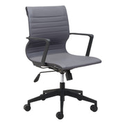 Zuo Modern Stacy Office Chair, Dark Gray - 110961