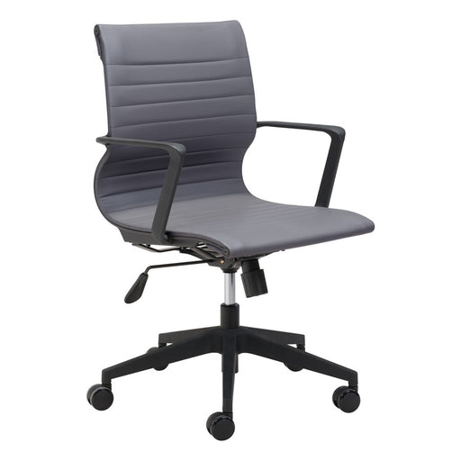 Zuo Modern Stacy Office Chair, Dark Gray - 110961