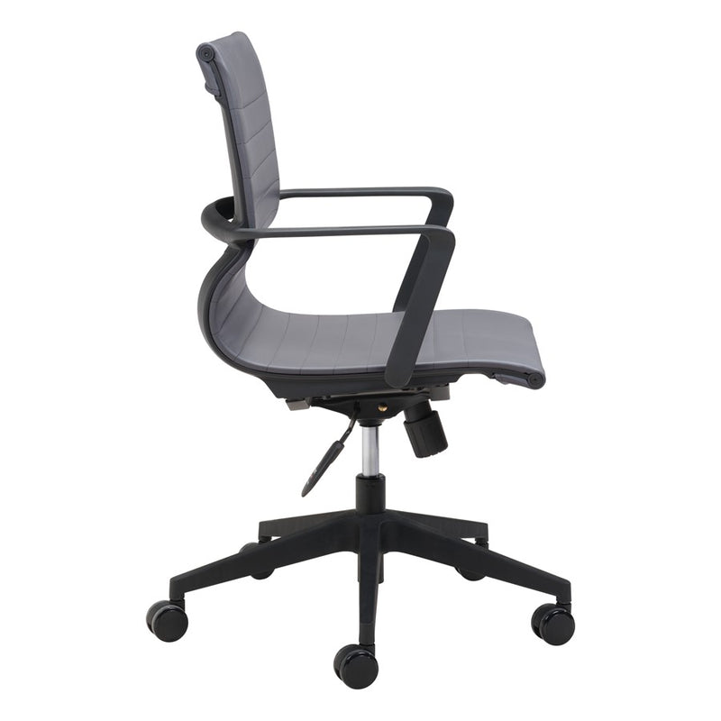 Zuo Modern Stacy Office Chair, Dark Gray