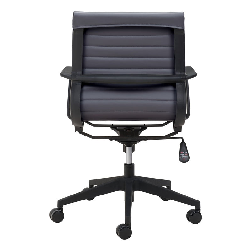 Zuo Modern Stacy Office Chair, Dark Gray