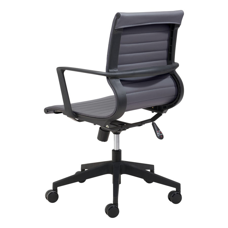 Zuo Modern Stacy Office Chair, Dark Gray
