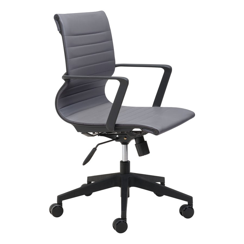 Zuo Modern Stacy Office Chair, Dark Gray