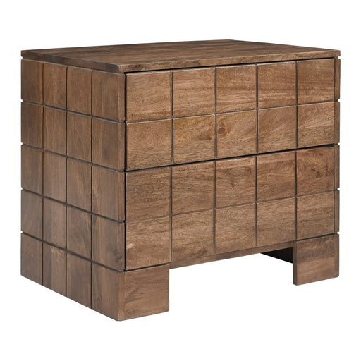 Zuo Modern Modo Nightstand, Walnut - 110967
