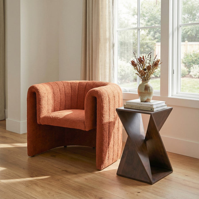 Zuo Modern Alba Accent Table, Walnut