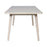 Zuo Modern Roms Dining Table, Whitewashed