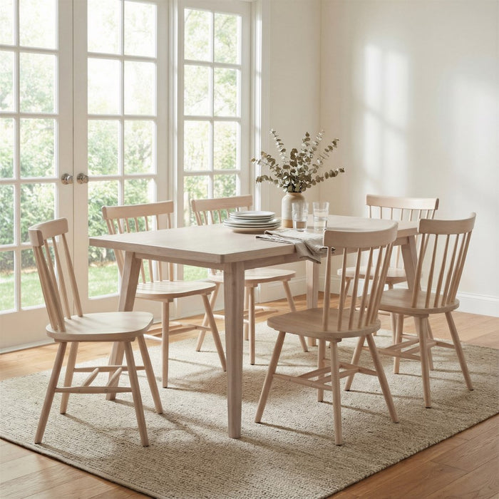Zuo Modern Roms Dining Table, Whitewashed