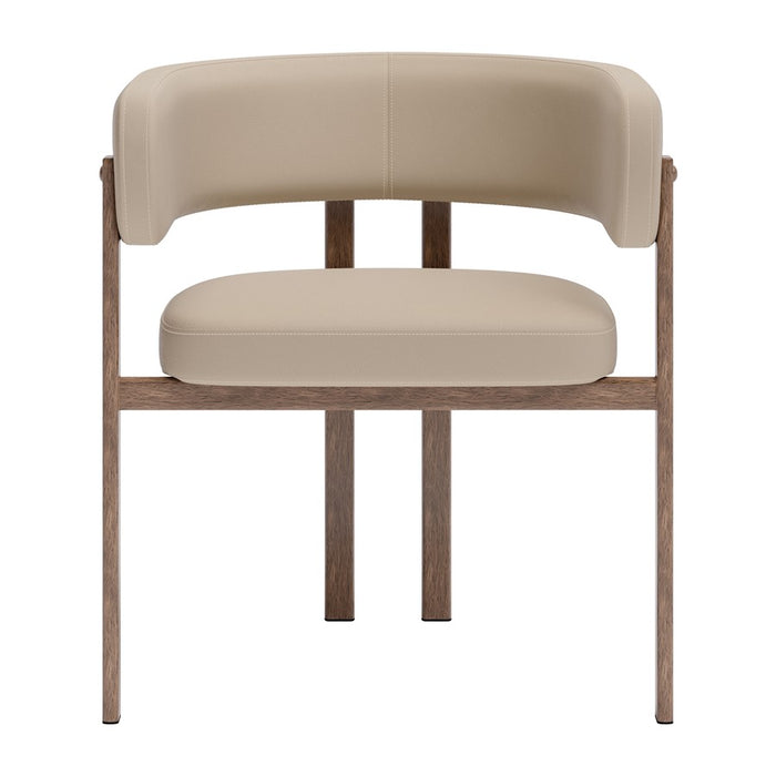 Zuo Modern Ruge Dining Chair, Set of 2, Beige