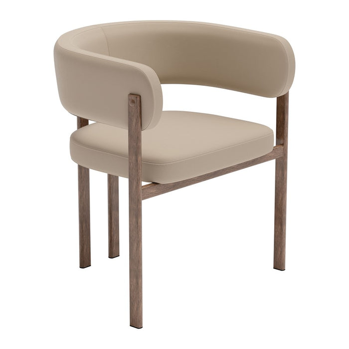Zuo Modern Ruge Dining Chair, Set of 2, Beige
