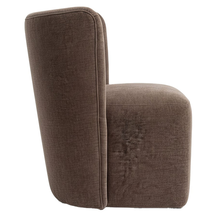 Zuo Modern Bambun Dining Chair, with Wheels Taupe