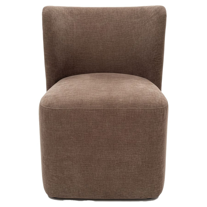 Zuo Modern Bambun Dining Chair, with Wheels Taupe
