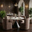 Zuo Modern Bambun Dining Chair, with Wheels Taupe