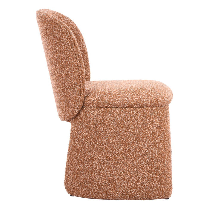 Zuo Modern Citrine Dining Chair, Set of 2, Biscuit Brown