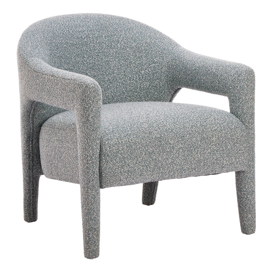 Zuo Modern Eluma Accent Chair, Dusty Teal - 111008