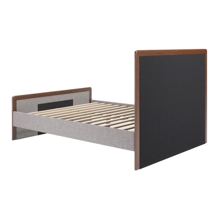 Zuo Modern Somune Queen Bed, Gray/Walnut