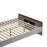 Zuo Modern Somune Queen Bed, Gray/Walnut