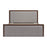 Zuo Modern Somune King Bed, Gray/Walnut