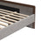Zuo Modern Somune King Bed, Gray/Walnut