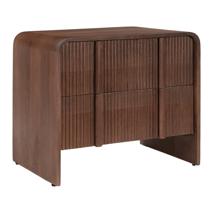 Zuo Modern Calipso Nightstand, Walnut - 111024